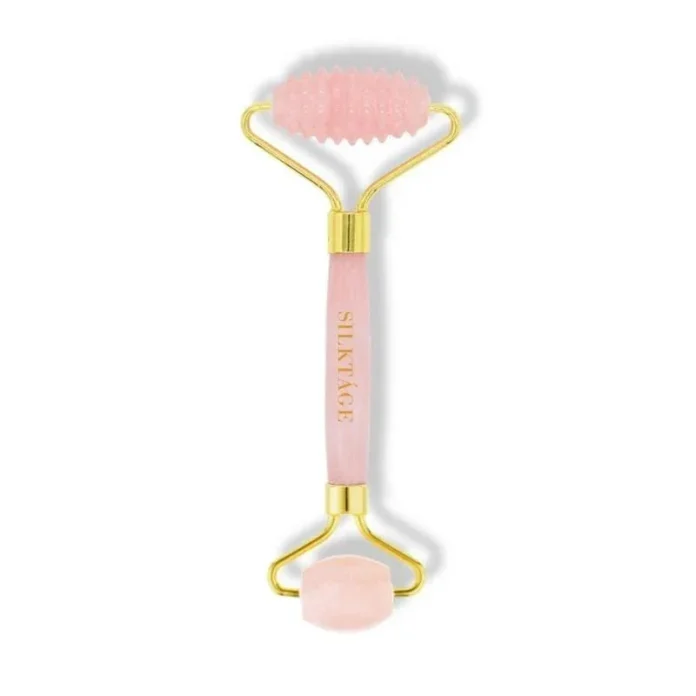 Rose Quartz Textured Facial Roller Beautyologie