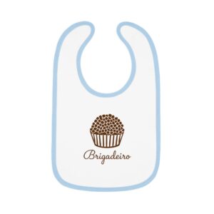 Adorable Baby Bib with Brigadeiro Print – A Sweet Touch for Mealtime, Perfect for Baby Showers, Birthdays & Everyday Use