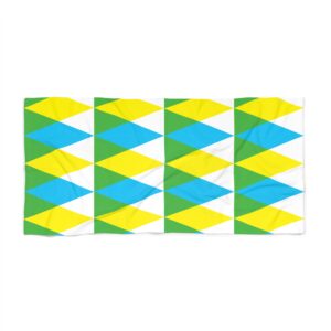 Exclusive Brazilcore Geometric Beach Towel – Bold, Colorful & Perfect for Summer Vibes