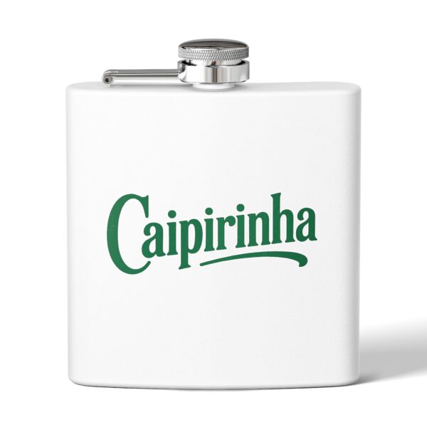 Caipirinha Stainless Steel Flask – 6oz Travel Flask for Brazilian-Inspired Cocktails, Stylish Gift for Friends, Durable Party Essential